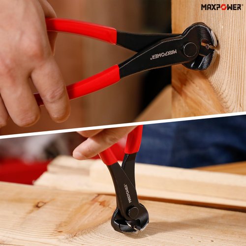 MAXPOWER 3PCS Nail Puller Set, 9 inch End Cutting Nippers, 7 inch End Cutting Pliers, 8 inch Carpenter's Pincers