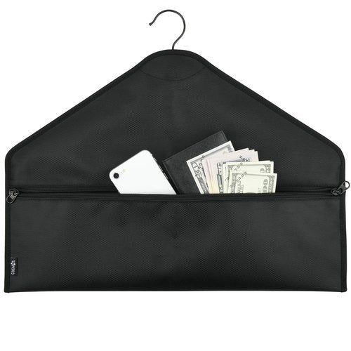 Cosmos Pack of 2 Hanger Diversion Safe Bag | Hidden Pocket Safe | Hanger Secret Hanging Safe Zipper Pouch Bag for Hide Personal Items in Travel, Home and Hotel