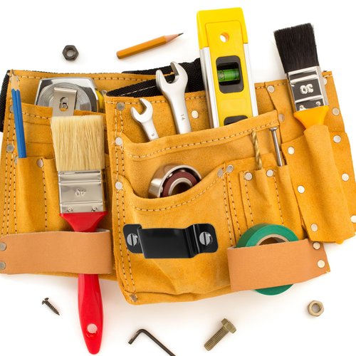Metal Tapes Measures Holders, 6Pcs Tape Measure Holder Clips, Measuring Tape Holder, Belt Clip with 12 Rivet Measure Hanging Tapeholder with Fitting Screws for Leather Tool Pocket Pouch Easy to Carry