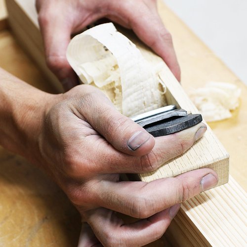 KAKURI Japanese Block Plane for Woodworking 42mm, Aogami Blue Steel No.2 Blade, Professional Hand Planer Tool, Made in JAPAN