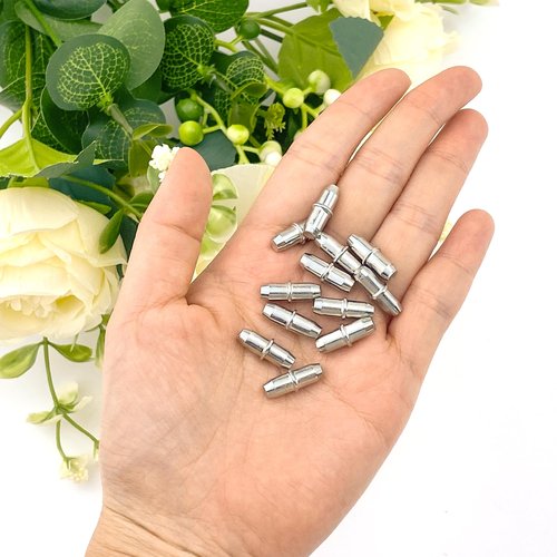 Quacc 12 PCS Replacement Shelf Support Pins, 5mm Metal Shelf Peg Sturdy Bookcase Shelving Support Studs Shelve Holders for Kitchen Units, Cupboards, Wardrobes, Cabinets