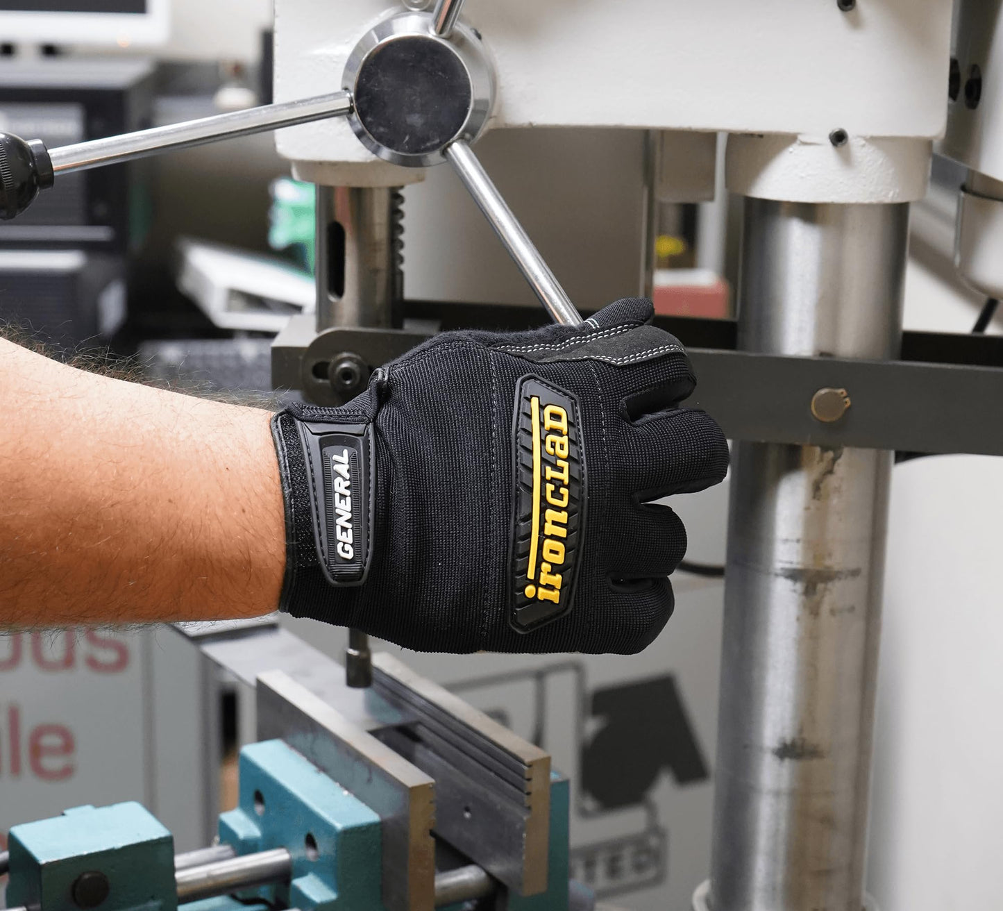 Ironclad General Utility Work Gloves GUG, All-Purpose, Performance Fit, Durable, Machine Washable, (1 Pair), Small - GUG-02-S , Black