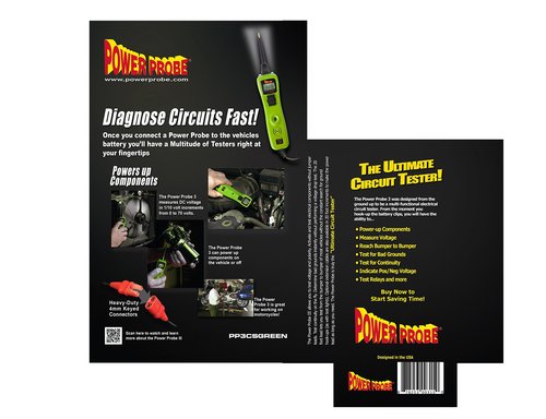 Power Probe III Clamshell - [Car Automotive Diagnostic Test Tool, Digital Volt Meter, AC/DC Current Resistance, Circuit Tester] (Green)