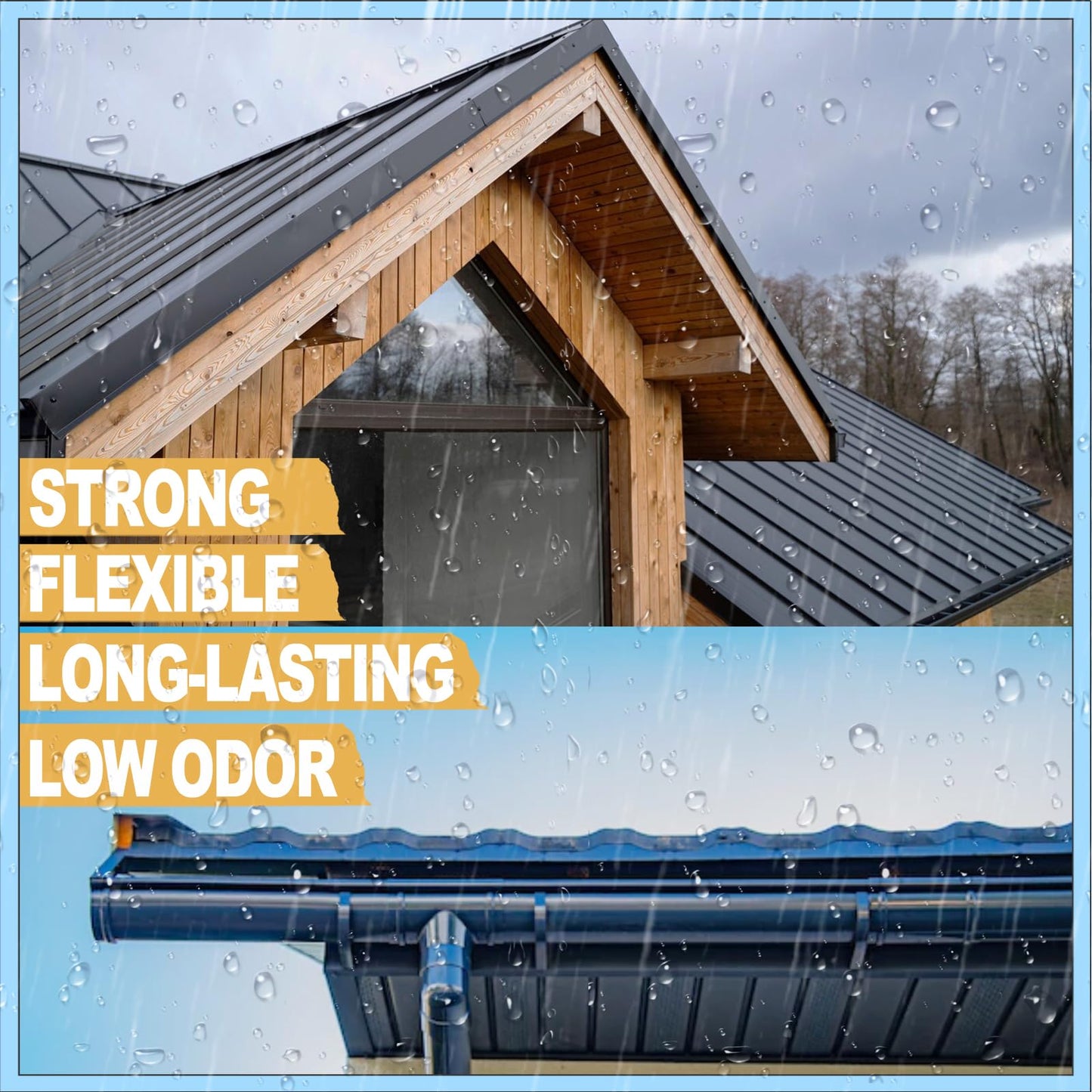 Waterproof Sealant Clear 2L(70 oz), Wadities Wall Bathroom Roof Water-Based Waterproof Coating, Invisible Repairing Leak Seal Liquid Rubber Sealant for Indoor & Outdoor