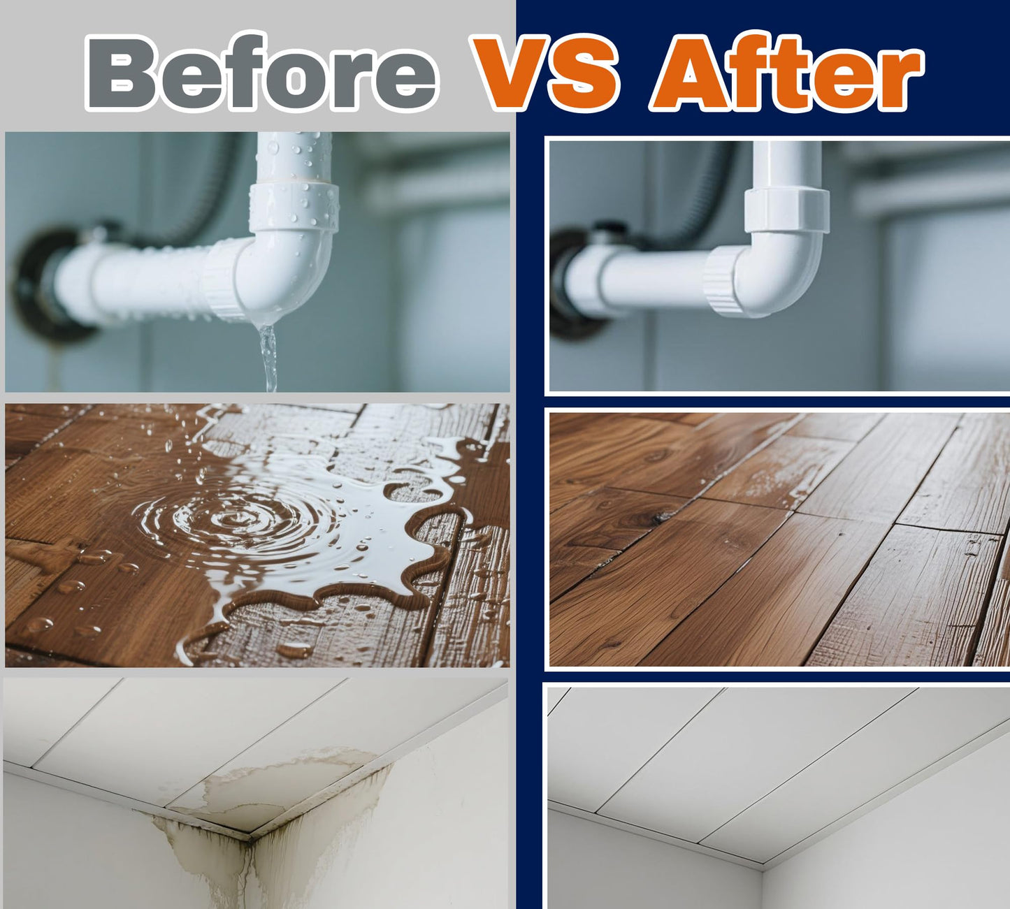 Waterproof Sealant 35oz, Invisible Waterproof Coating, Water-Based Clear Leak Repair Coating - Repairing Leak Agent for Roofs, Bathroom, Walls, Kitchen, Walls, Garden Indoor & Outdoor