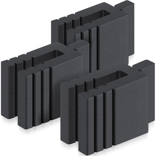Otoolling 1000 Pcs 1/16" x 3-1/2" Stack Shims Bulk Stackable Black Shims for Windows & Doors