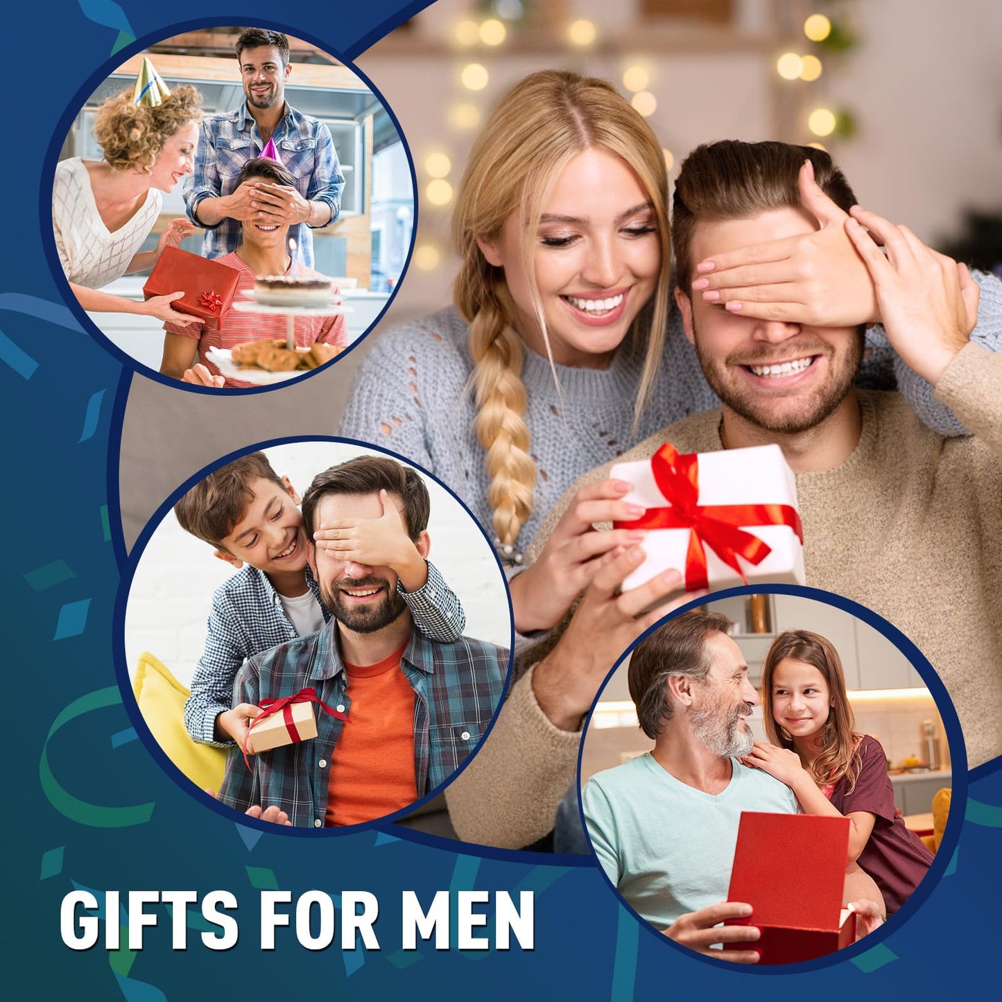 BIIB Rechargeable Flashlight Gloves Birthday Gifts for Men, Gifts for Men Dad Him Grandpa Husband, Dad Gift from Daughter, Unique Mens Gift, Cool Gadgets for Mens, Camping Essentials