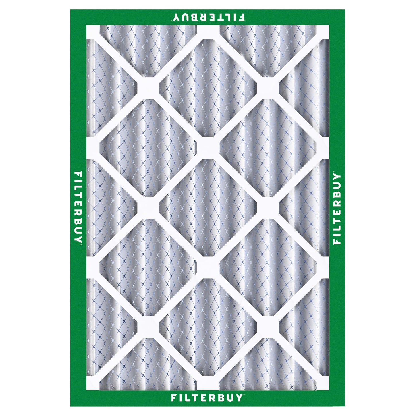 Filterbuy 20x25x4 Air Filter MERV 8 Essential Dust & Allergy Defense (1-Pack), Electrostatic Pleated HVAC AC Furnace Filters Replacement, Made in USA (Actual Size: 19.50 x 24.50 x 3.63)