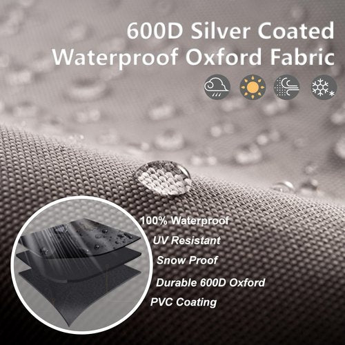 Kegerator Cover with 600D Waterproof Oxford Fabric for Protecting Outdoor or Indoor Beer Tower Dust Cover, 26.8x26.8x45.7 Inches