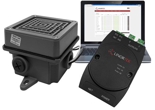 Netbell-2-1Buz Ethernet Enabled Break Alarm Buzzer System for Factory | Warehouse | Shop - Coverage up to 25K SQFT (102dB@10ft), Expandable, No Fees