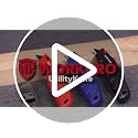 WORKPRO Red Utility Knife with Retractable Blade, Heavy Duty Box Cutter, 10 Extra Blades