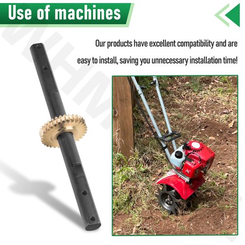 4651 Replacement Tiller Shaft Tine Assembly for Earthquake, Hon-da FG100 & Powermate PCV43 Tiller Cultivator