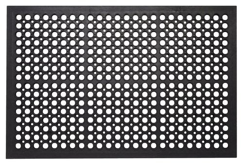 A1HC New All Purpose Anti Fatigue Versatile Rubber Floor Mat with Drain Holes – Perfect as Workplace Mat, Restaurant Kitchen Mat, Bar Area Mat, Commercial, Industrial Anti Fatigue Mat 32x47 Inches