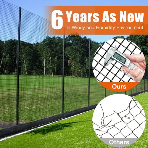 Zevemomo 24" x 50' 1/4inch Hardware Cloth, Black Vinyl Coated Chicken Wire Fence Galvanized Welded Mesh Roll for Home Garden Rabbit Cage