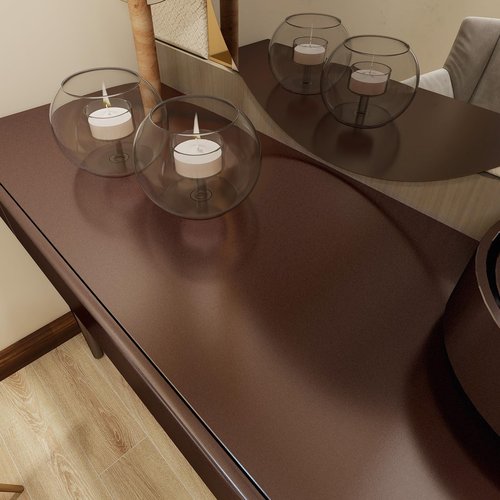 Yun-aeon Thick Metallic Dark Brown Peel and Stick Wallpaper 15.7"x 472" Matte Fridge Contact Paper for Countertops Vinyl Self Adhesive Removable Modern Wall Paper for Kitchen