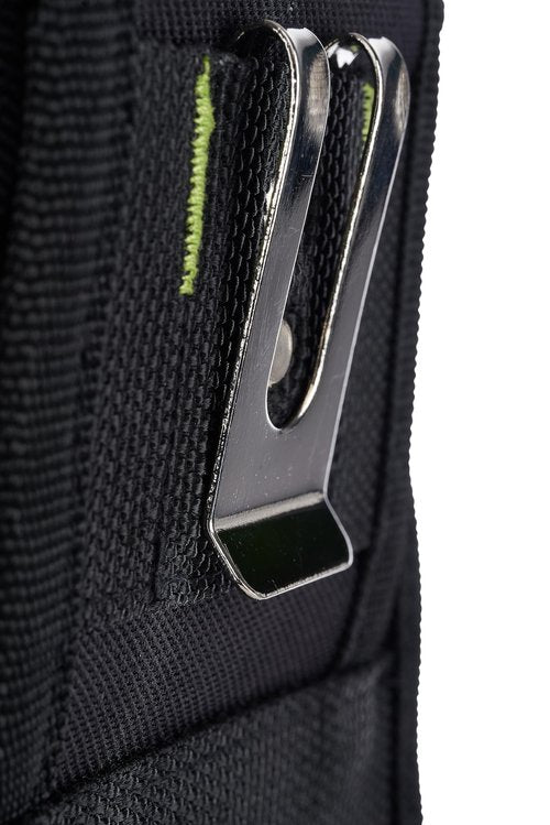 AWP Organizer Tool Pouch | 7 Pockets & Loops for Tool Organization | Heavy-Duty Metal Belt Clip Attachment