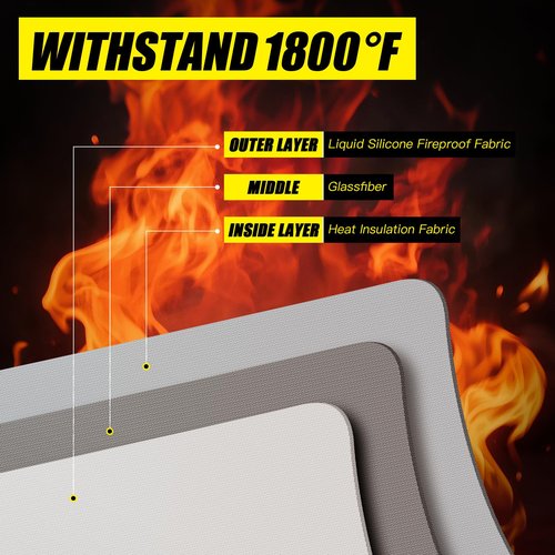 Large Fireproof Safe Bag, 24x12x12 Fireproof Document Bag, Large capacity waterproof storage bag with reflective strips, Firesafe Box for File,Cash,Passport,Keys