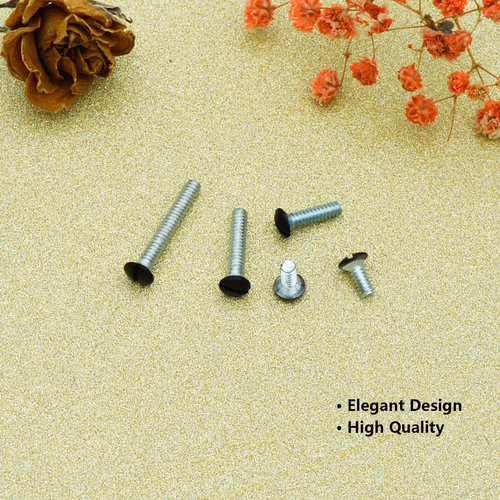 Taezn Black Wall Plate Screws, 100 Pieces Outlet Screws 4 Length Sizes 6-32 Thread Switch Plate Screws Perfect Replacement with Outlet Cover and Light Plate