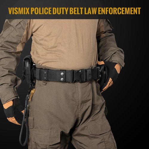 Vismix Nylon Duty Belt with Hook Lining, Key Holder and Belt Keepers