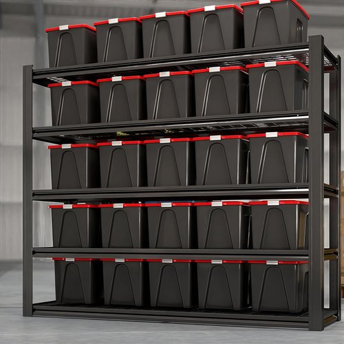 LI JIU HOME 62" W x 24" D x 84" H Garage Shelving Heavy Duty Metal Shelving 3500LBS Storage Shelves Adjustable Metal Shelves for Storage Industrial Garage Shelves for Warehouse Basement