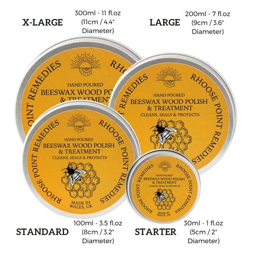 Premium Beeswax Wood Polish & Furniture Wax – Hand Poured Wood Conditioner | Eco-Friendly & Non-Toxic | Protects & Restores All Wood: Furniture, Toys, Cutting Boards, Ornaments (3.5 Fl Oz)