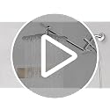 NearMoon Chrome Finish Solid Brass G1/2" Shower Arm Universal 3-Way Diverter Valve