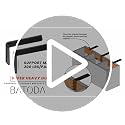 BATODA 8-Inch Heavy Duty Steel Support Brackets for Countertops - 4 Pack