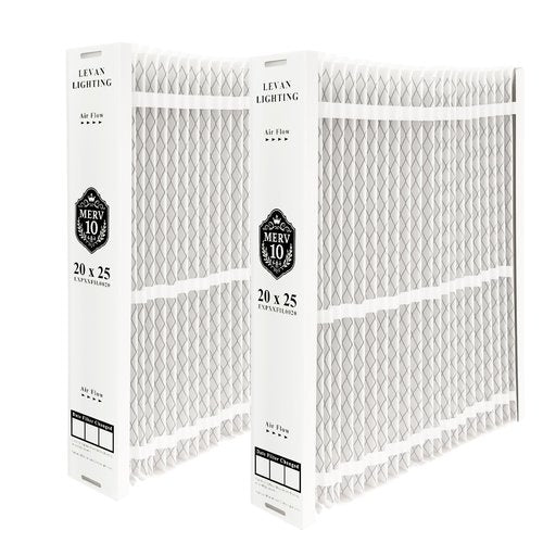 2 Packs EXPXXFIL0020 20x25x5 Merv 10 Filter Media Compatible with Bryant EXPXXFIL0020, Carrier EXPXXFIL0020 EZ-FLEX Heating and Cooling System, Expandable Air Filter