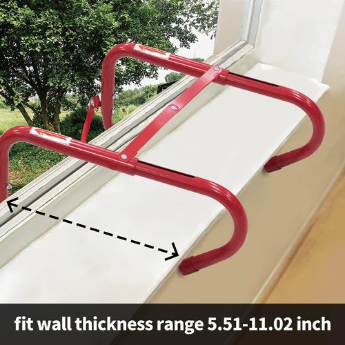 Portable Fire Ladder 2 Story Emergency Escape Ladder 15 Ft with Wide Steps V Center Support