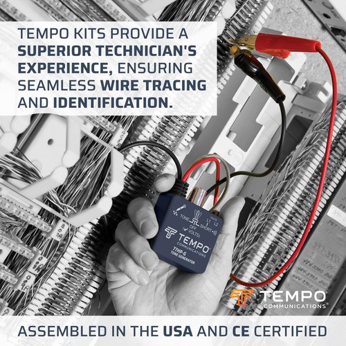 TEMPO Communications 701K-G Wire Tracer Electrical, Tone Generator and Probe Kit (701K-G-BOX Cable Toner)