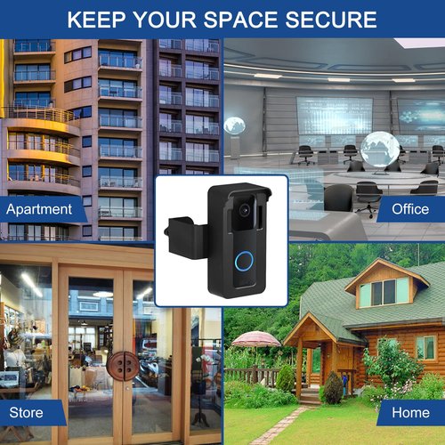 Anti-Theft Blink Doorbell Mount, No Drilling Blink Video Doorbell Camera Mount Compatible with Blink Video Doorbell Camera