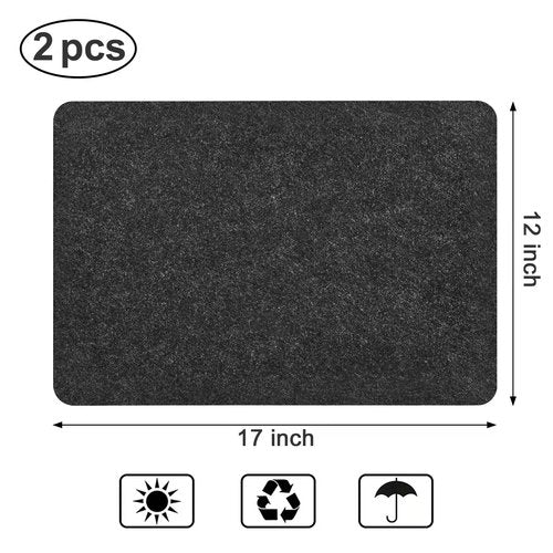 SIUDANGKA Heat Resistant Mat for Air Fryer, 2 Pcs Heat Resistant Pad Countertop Protector Mat Coffee Maker Mat for Countertops with Sliding Function for Air Fryer, Blender, Coffee Maker, Toaster