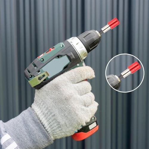 2 Pcs 1/4 Inch Screwdriver Bit Holders, Magnetic Drill Bit Holder Hex Shank Impact Bits Holder Extension Quick Release Screwdriver Drill Screw Adapter for Nut Driver, 60 mm Length