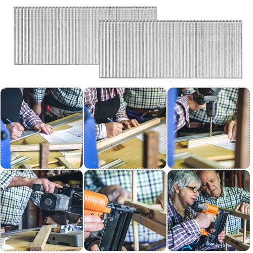 EYSOLD 18 Gauge Brad Nails 2inch,Galvanized Brad Nails Heavy Duty for Nail Gun for Upholstery, Trims, Molding, Woodworking 800pcs/Box