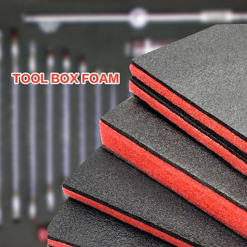 4 Pack Tool Box Foam,Foam Inserts for Cases,Tool Box Liner Polyethylene Tool Sheets,Storage Sheets for Toolbox Hard Case,Toolbox Organizer for Drawer Liner Storage Tool Shadow 16 X12 X 1 Inch