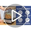 IHOUMEX DFP-14NWBCT1 4-Lug Work Bowl Cover for Cuisinart DFP-14 Series, 7.6x4.3in