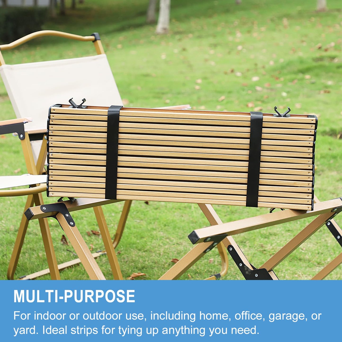 1 in x 30 ft Hook and Loop Roll | Double-Sided Strips, Self-Gripping Straps | Reusable Multi-Purpose Wrap Fasteners for Home, Office, Data Center, and More