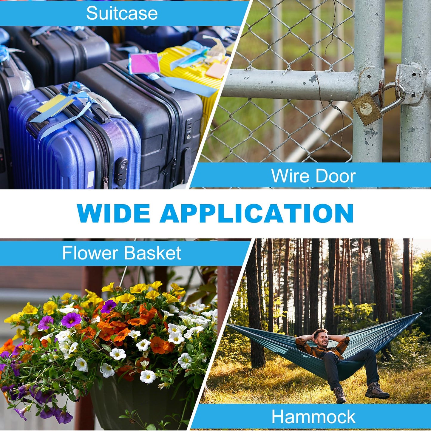 PATIKIL 3/16" Dia Vinyl Coated Stainless Steel Cable with Loops, 4ft (48") Flexible Wire Rope Security Chain Lanyard Lock for Outdoor Stage Lighting Luggage Lock, Transparent