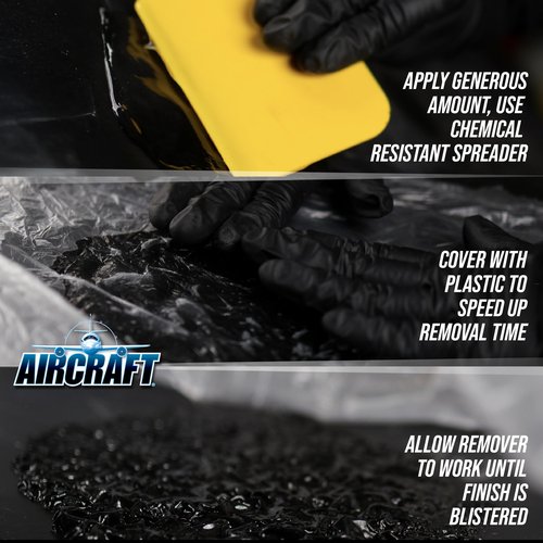 KLEAN-STRIP Aircraft Paint Remover, Professional Grade Paint Stripper for Cars & Metal Surfaces, VOC Compliant, 1 Gallon