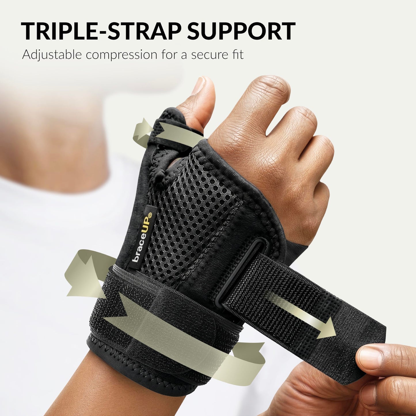 BraceUP Thumb Splint Brace Right Left Hand Women and Men, Spica Splint, CMC Thumb Brace with Thumb Support, for Arthritis, Tendonitis, Carpal Tunnel Pain Relief and Thumb Sprain (Pink)