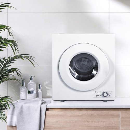 Magic Chef 2.6 Cu. Ft. Compact Electric Dryer, Portable Clothes Dryer is Perfect for Home or Apartment, White