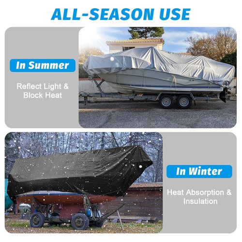 16Mil Finished Size 10x10 Tarp Heavy Duty Waterproof, Large Outdoor Multipurpose Protective Cover (Silver/Black)