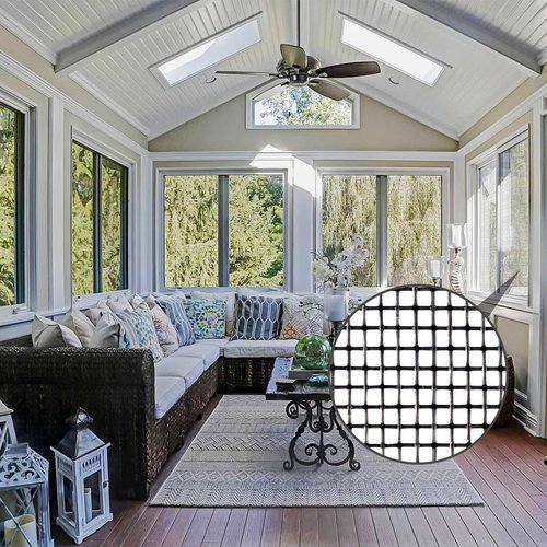 Fiberglass Window Screen Mesh Roll - 36"x100', Easy-to-Cut Screen Door Mesh for Windows, Pool, Porch Durable Mesh Replacement Option