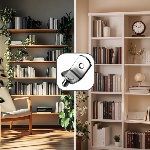 Hubuki 5mm Shelf Pegs pins 5 mm Kitchen Cabinet Bookshelf Shelf Support Pegs with Holes L Shape Adjustable Metal Shelves Holders for Wood Shlving Bookcase（70Pcs）