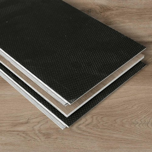 Suntecwood Waterproof Rigid Core Luxury Vinyl Flooring, Click Lock, 7"x43"x0.2", Attached Foam pad, Ideal for Kitchen,Bedrooms, and Living Areas (French Oak, 21.4Sq.Ft(Carton/10 Planks))