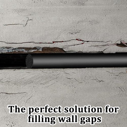 Backer Rod 16.4 Ft 1/8 Inch Foam Backer Rod Black Rubber Caulk Saver Concrete Expansion Joint Filler for Gaps and Joints
