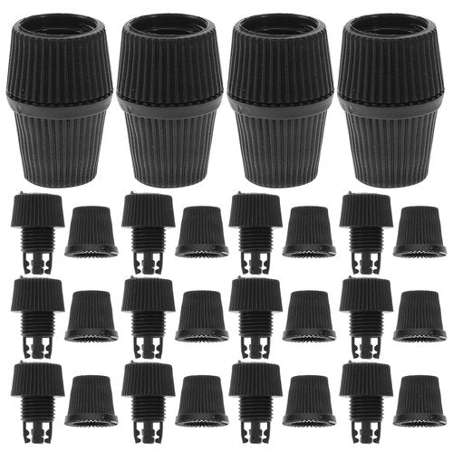 DOITOOL 100sets Strain Relief Cord Connectors Cable Glands for Pendant Lights Easy Installation Heat Resistant Wire Strain Relief Clamps for Ceiling and Retro Lighting