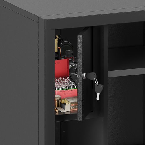 KAER 8-12 Gun Safe Multi-function Gun Safe for Rifles and Pistols Gun Cabinet Large Gun Safes for Home Rifles and Shotguns Electronic Gun Cabinet with Removable Shelf and Rifle Rack