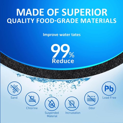 ULTRAWF WF3CB Water Filter Replacement - Compatible with Frigidaire PureSource Ultra, PureSource 3, STAHOMILY Water Filter Replacement for ULTRAWF 46999, Kenmore 9999, WF425, Height 9 Inches (2 Pack)