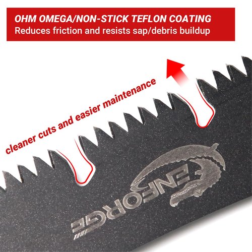 CENFORGE Double-blade Hand Pruning Saw, Foldable Camping Saw, Handsaw for Survival, Backpacking, Hunting, Wood and Trees Cutting, Outdoor Portable (10 Inch Double-blade)